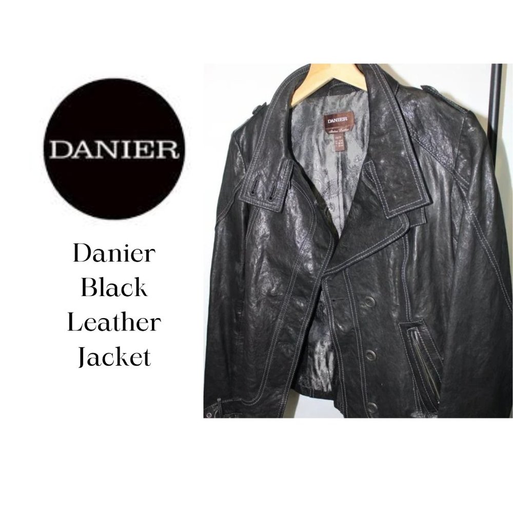 Danier Black Leather Jacket